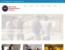 Tablet Screenshot of njpersonaldefense.com